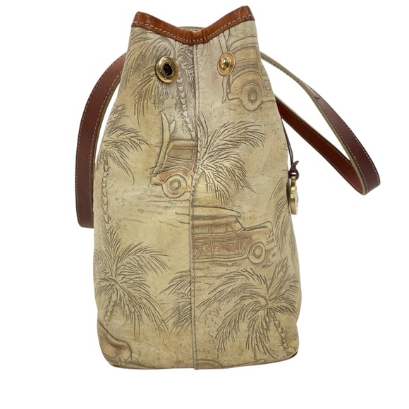 Brahmin Vintage Copacabana Bag Purse OS Tan/Brown - Picture 11 of 16